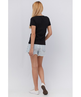 Basic T-shirt / breathable print /