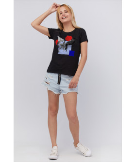 Футболка Basic / дихаючий принт /