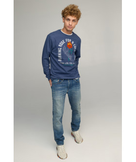 Світшот чоловічий BASIC /no flis/