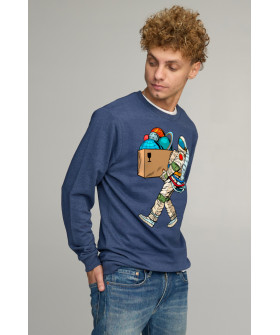 Men's sweatshirt BASIC /no flis/