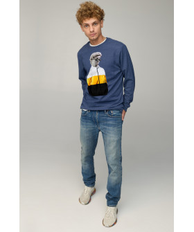 Світшот чоловічий BASIC /no flis/