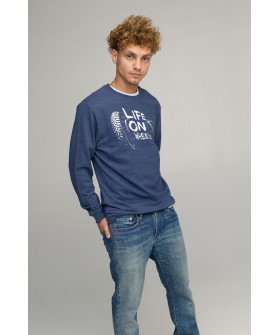 Men's sweatshirt BASIC /no flis/