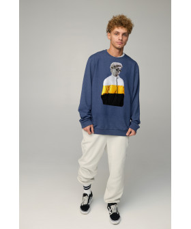 Світшот чоловічий OVERSIZE /no flis/