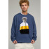 Sweatshirt men's OVERSIZE /no flis/