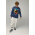 Sweatshirt men's OVERSIZE /no flis/