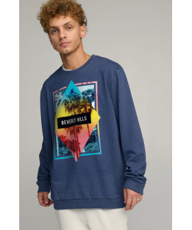 Sweatshirt men's OVERSIZE /no flis/