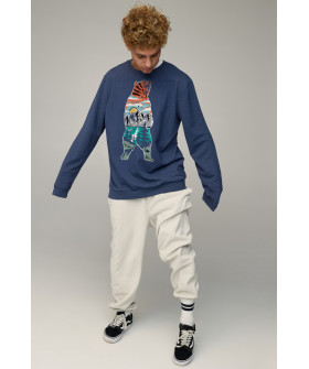 Свитшот мужской OVERSIZE /no flis/