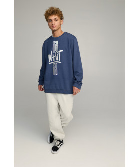 Світшот чоловічий OVERSIZE /no flis/