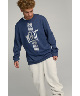 Sweatshirt men's OVERSIZE /no flis/