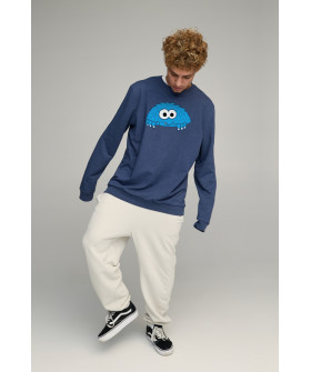 Sweatshirt men's OVERSIZE /no flis/