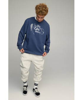 Sweatshirt men's OVERSIZE /no flis/