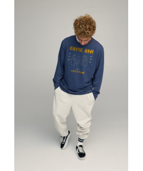 Sweatshirt men's OVERSIZE /no flis/