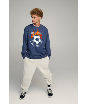 Sweatshirt men's OVERSIZE /no flis/