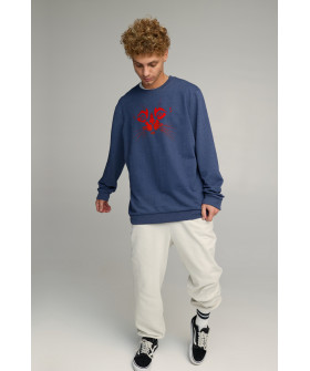 Світшот чоловічий OVERSIZE /no flis/