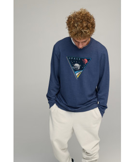 Sweatshirt men's OVERSIZE /no flis/