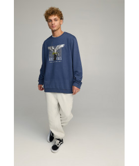 Sweatshirt men's OVERSIZE /no flis/