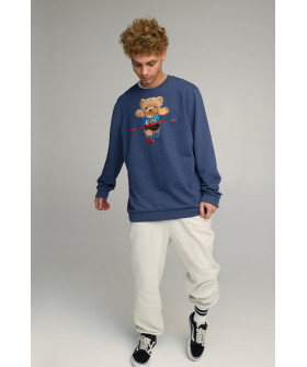 Sweatshirt men's OVERSIZE /no flis/
