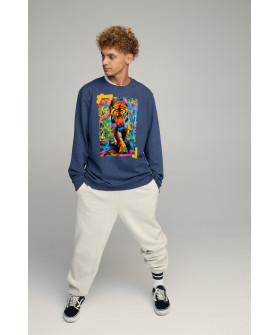 Світшот чоловічий OVERSIZE /no flis/