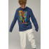 Sweatshirt men's OVERSIZE /no flis/