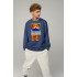 Sweatshirt men's OVERSIZE /no flis/