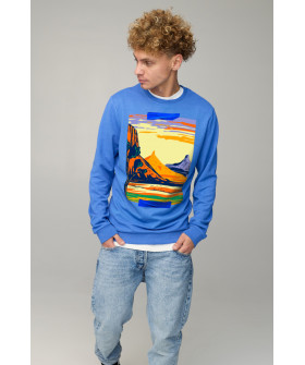 Men's sweatshirt BASIC /no flis/