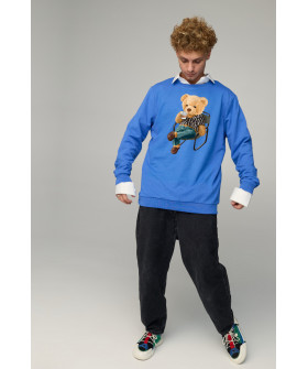 Sweatshirt men's OVERSIZE /no flis/