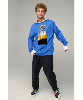 Sweatshirt men's OVERSIZE /no flis/