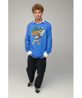 Світшот чоловічий OVERSIZE /no flis/