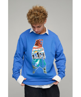 Sweatshirt men's OVERSIZE /no flis/