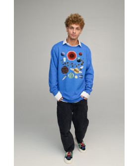 Sweatshirt men's OVERSIZE /no flis/