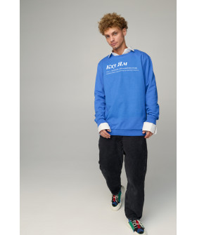 Sweatshirt men's OVERSIZE /no flis/