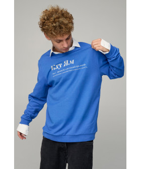 Sweatshirt men's OVERSIZE /no flis/