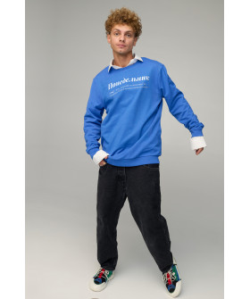 Світшот чоловічий OVERSIZE /no flis/