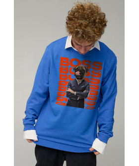 Sweatshirt men's OVERSIZE /no flis/