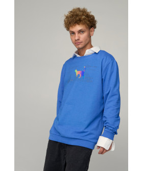 Sweatshirt men's OVERSIZE /no flis/