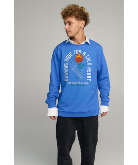 Sweatshirt men's OVERSIZE /no flis/