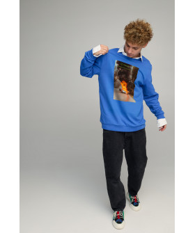 Світшот чоловічий OVERSIZE /no flis/