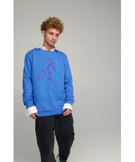 Sweatshirt men's OVERSIZE /no flis/